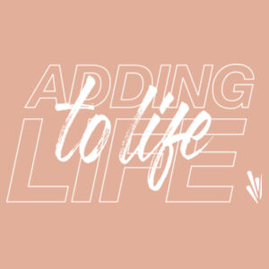 Adding Life To Life - Womens White Print Design